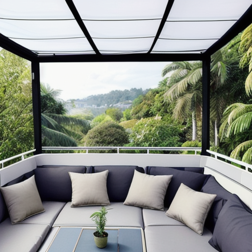 Afbeelding van Snelle installatie van opvouwbare windschermen voor elk terras