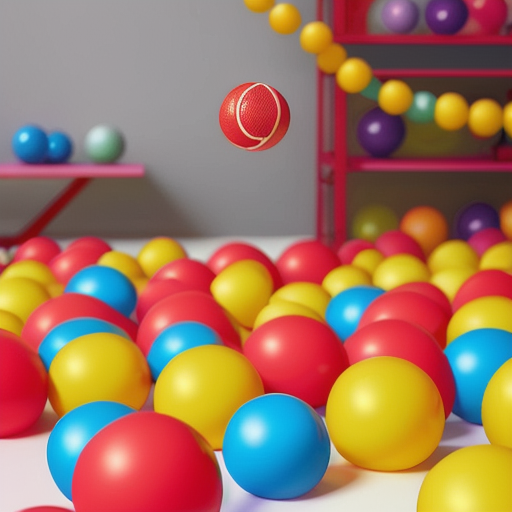 Afbeelding van Top opblaasbare springballen voor binnen gebruik