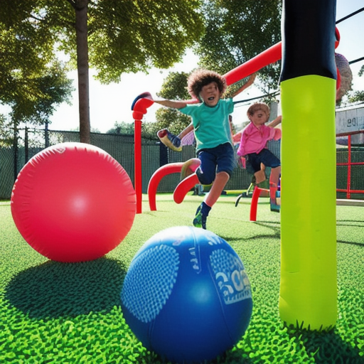 Afbeelding van Opblaasbare springballen: plezier en ontwikkeling voor kinderen