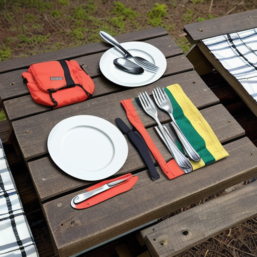 Afbeelding van Opvouwbare Campingbesteksets: Handig voor Avonturiers