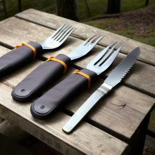 Afbeelding van Koopgids voor opvouwbare campingbesteksets