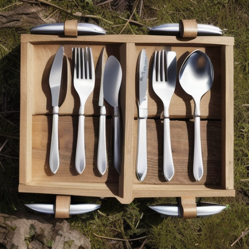 Afbeelding van Opvouwbare campingbesteksets: Waar te kopen?