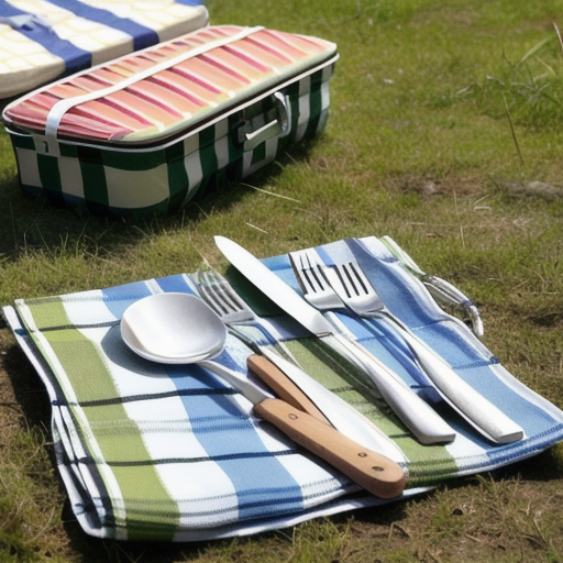 Afbeelding van Legaal opvouwbare campingbesteksets meenemen?