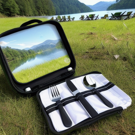 Afbeelding van Ontdek opvouwbare campingbesteksets in de winkel
