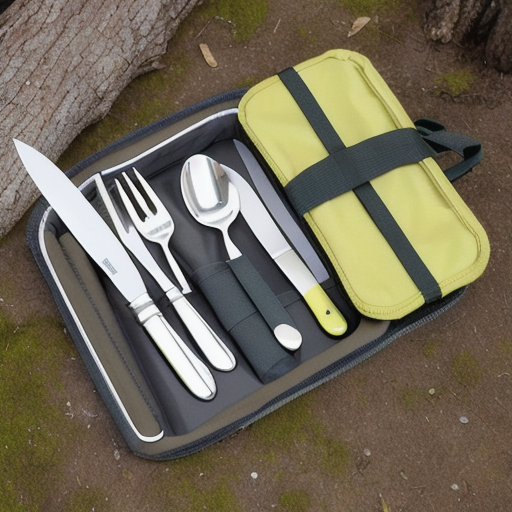 Afbeelding van Organiseer je opvouwbare campingbestekset efficiënt