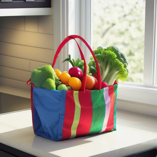 Afbeelding van Multifunctionele opvouwbare tasjes voor boodschappen gebruiken