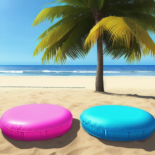 Afbeelding van Gebruik opblaasbare zitkussens voor buitencomfort