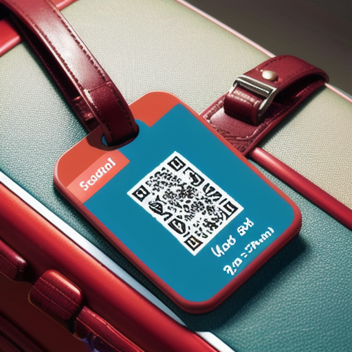 Afbeelding van Personaliseerbare bagagelabels met QR-code voor reizigers