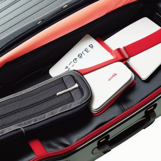 Afbeelding van Combineer opvouwbare kofferriemen met bagage-accessoires