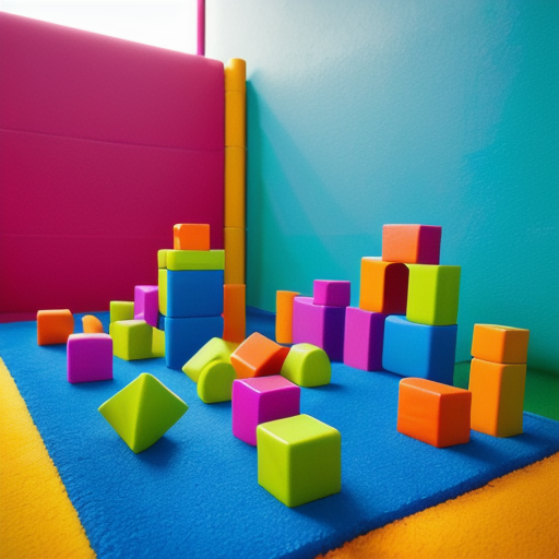 Afbeelding van Rubberen bouwblokken: Perfect voor binnenactiviteiten