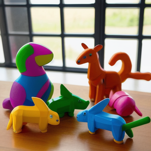 Afbeelding van Maak je eigen plastic speelgoeddieren sets thuis!