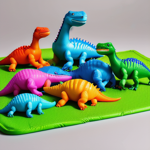 Afbeelding van Veiligheid van plastic dinosaurussen voor jonge kinderen