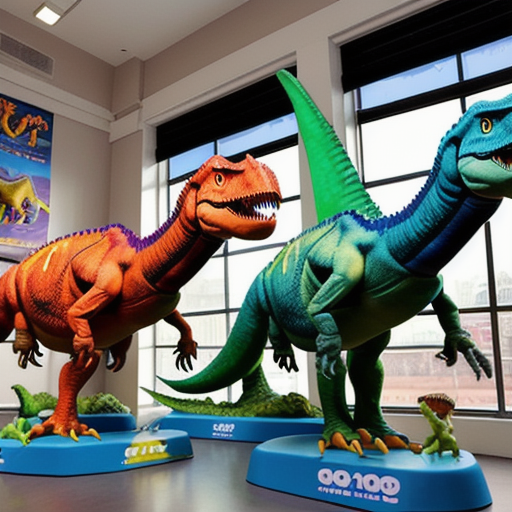 Afbeelding van Wat kost plastic dinosaurussen gemiddeld per stuk?