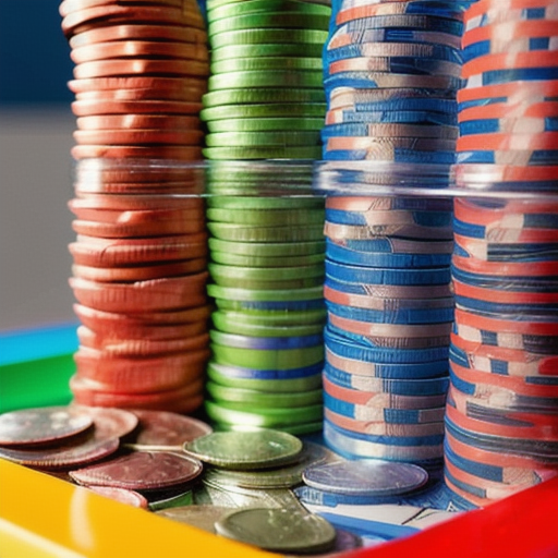 Afbeelding van Populaire plastic speelgeld sets voor kinderen