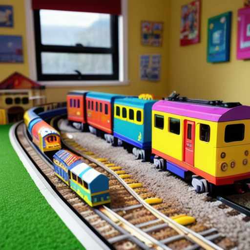 Afbeelding van Speelgoed treinen sets combineren met ander speelgoed