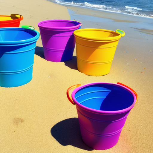 Afbeelding van Geschikte grootte plastic speelgoed emmers voor peuters