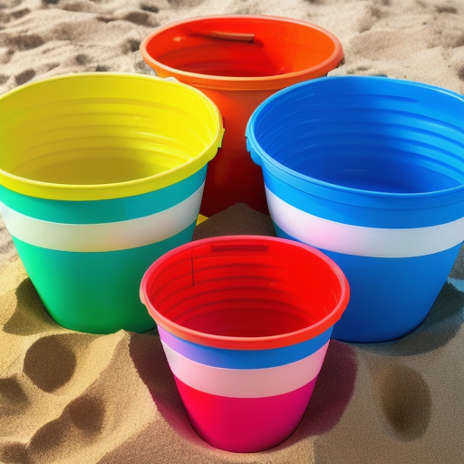 Afbeelding van Ontdek de wereld van plastic speelgoed emmers