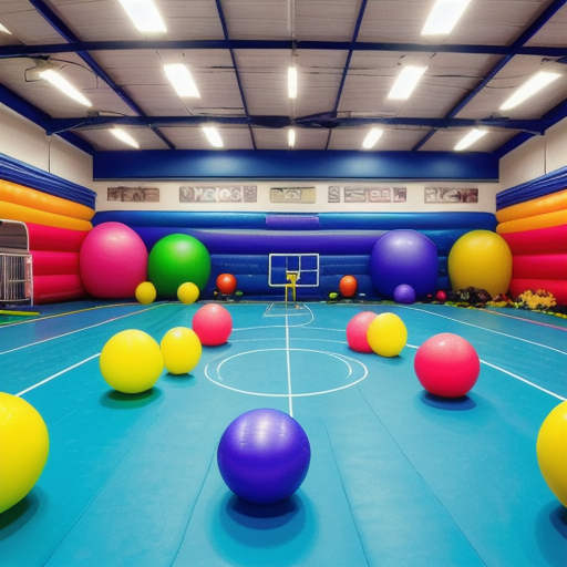 Afbeelding van Opblaasbare speelballen voor schoolfeesten kopen