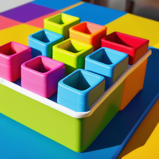 Afbeelding van Veiligheid van Plastic Speelgoed Bakjes voor Kinderen