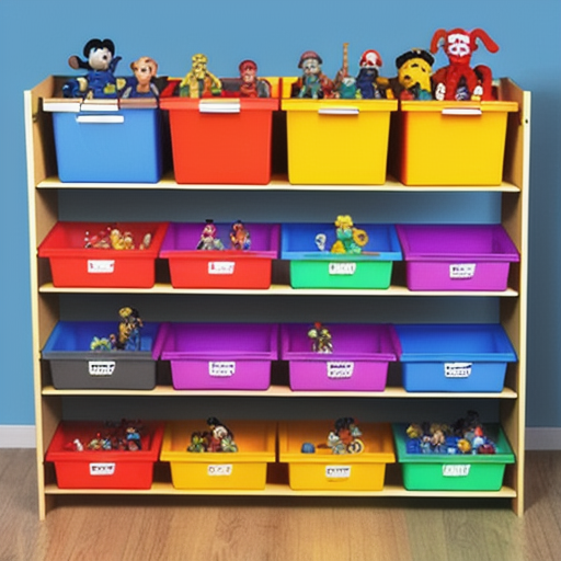 Afbeelding van Organiseer je plastic speelgoed bakjes efficiënt en eenvoudig