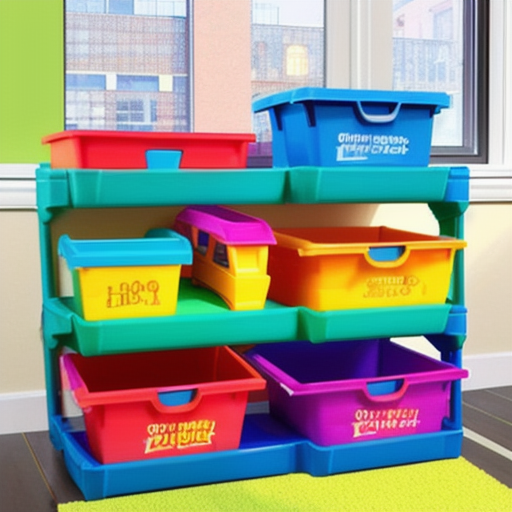 Afbeelding van Combineer plastic speelgoed bakjes met andere opbergers