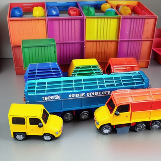 Afbeelding van Maak je eigen plastic speelgoed lorries voor projecten