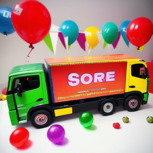 Afbeelding van Maak zelf plastic speelgoed lorries voor een feestje