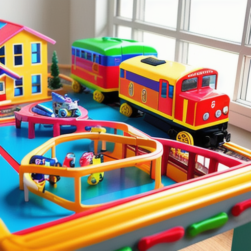 Afbeelding van Populaire plastic speelgoed bouwtreinen voor kinderen