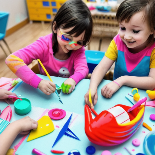 Afbeelding van Maak Samen Plastic Speelgoed Boten met Kinderen