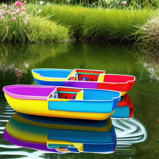 Afbeelding van Leer hoe je plastic speelgoed boten maakt die drijven