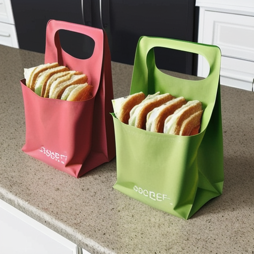 Afbeelding van Herbruikbare sandwichzakjes: Duurzaam en praktisch alternatief