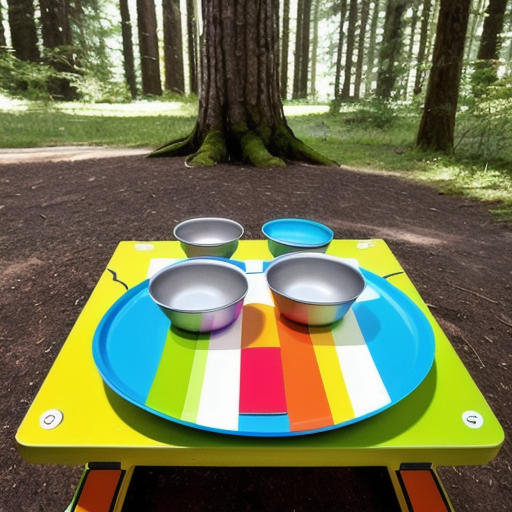 Afbeelding van Opvouwbare campingservies: De ultieme gids voor kamperen