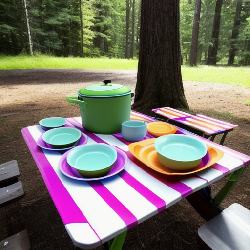 Afbeelding van Bestel opvouwbare campingservies eenvoudig online