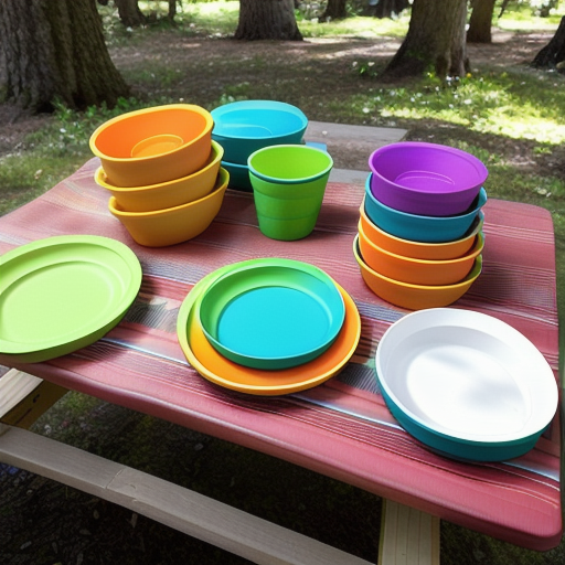 Afbeelding van Opvouwbare campingservies: kosten en voordelen per set