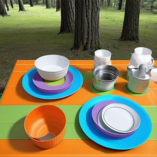 Afbeelding van Opvouwbaar campingservies: De slimme keuze voor reizigers