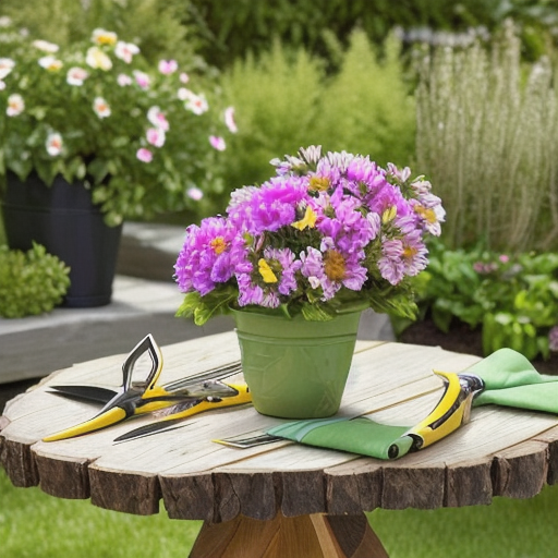 Afbeelding van Gebruik opvouwbare tuinscheren voor optimale plantverzorging