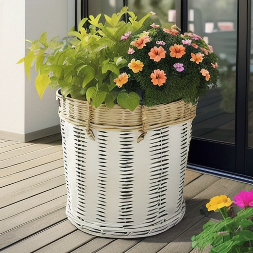 Afbeelding van Combineer opvouwbare tuinmanden met stijl en functie