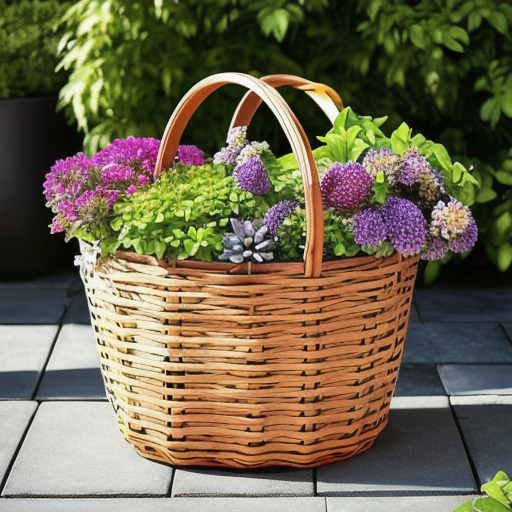 Afbeelding van Gebruik opvouwbare tuinmanden voor gemak en stijl