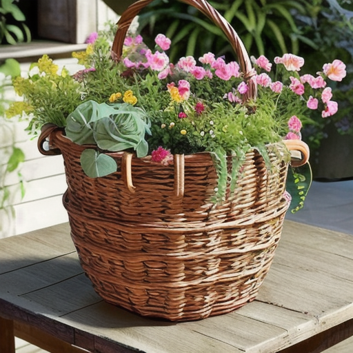 Afbeelding van Maak je eigen opvouwbare tuinmanden thuis eenvoudig zelf