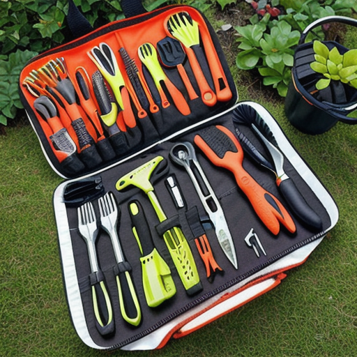 Afbeelding van Combineer opvouwbare tuingereedschapstasjes met gemak