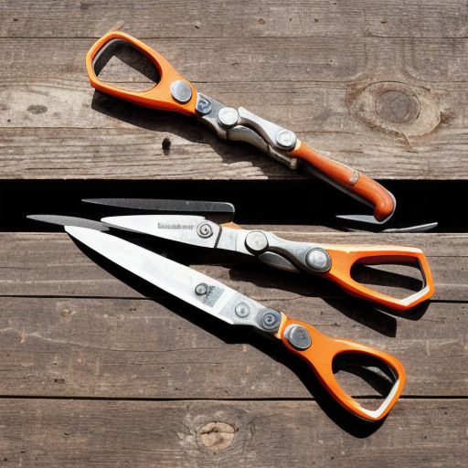 Afbeelding van Veilig gebruik van plastic snoeischaren in de tuin