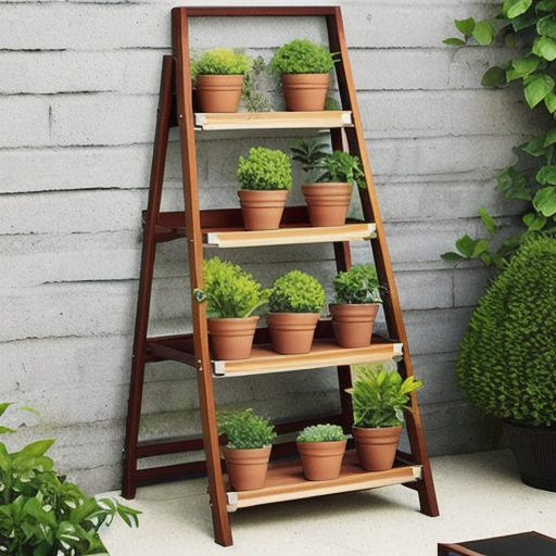 Afbeelding van Combineer multifunctionele tuinladderhouders met stijl