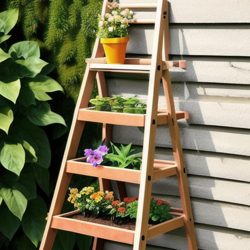 Afbeelding van Maak je eigen multifunctionele tuinladderhouders thuis