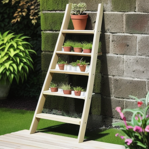 Afbeelding van Multifunctionele tuinladderhouders zelf maken zonder hulp