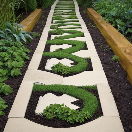 Afbeelding van Maak Herbruikbare Tuinpads Thuis van Gerecycled Materiaal