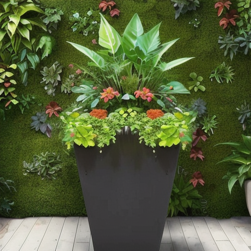 Afbeelding van Combineer multifunctionele tuinplanters met verticale tuinen