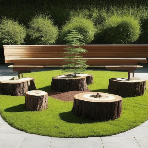 Afbeelding van Multifunctionele Boomstammen: De Perfecte Tuinaccessoire