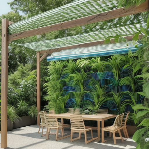 Afbeelding van Herbruikbare windschermen voor een comfortabel terras