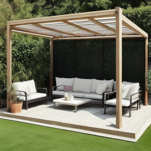 Afbeelding van Opvouwbare windschermen met een pergola combineren