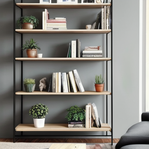 Afbeelding van Opvouwbare rekken voor een stijlvolle woonkamer